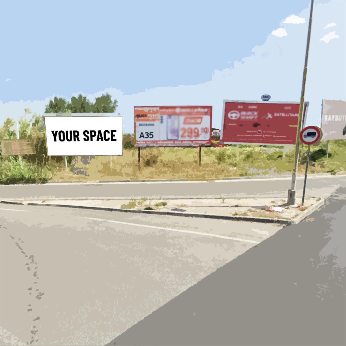 SPAZIO PUBBLICITARIO 600 x 300 Varcaturo Via Ripuaria (GIUGLIANO IN CAMPANIA) Dal 05/10/2026 al 18/10/2026 14 giorni